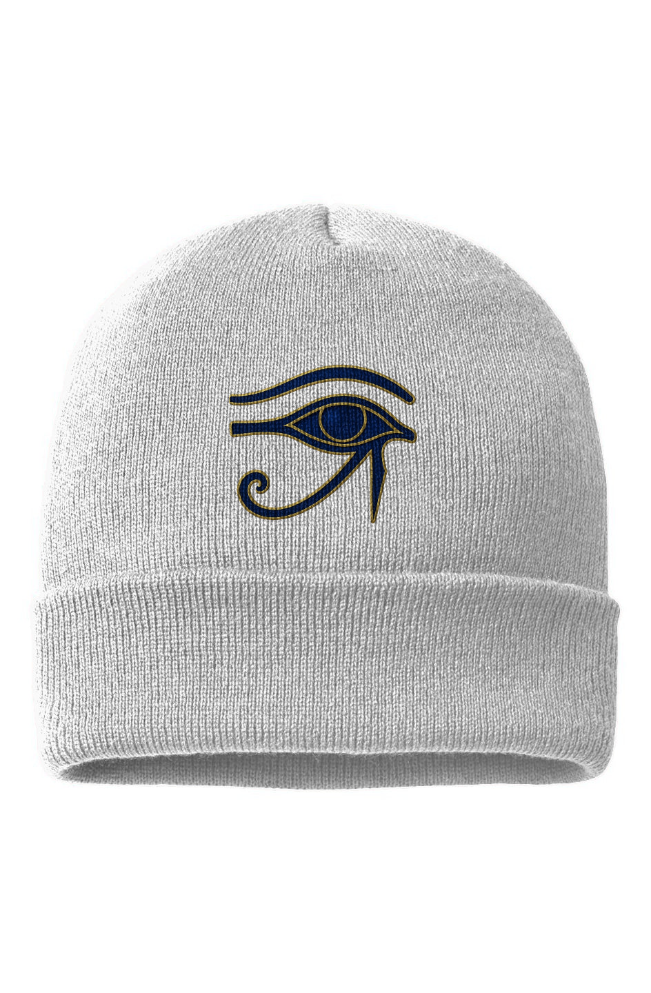 USA-Made Cuffed Beanie Eye of Horus - Divine Sight Edition